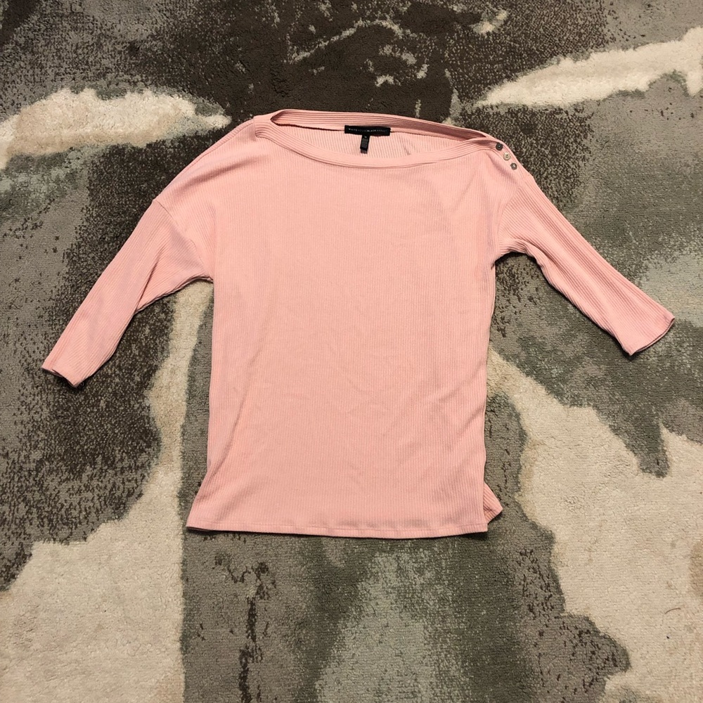 Off the Shoulder pink sweater. GREAT condition!